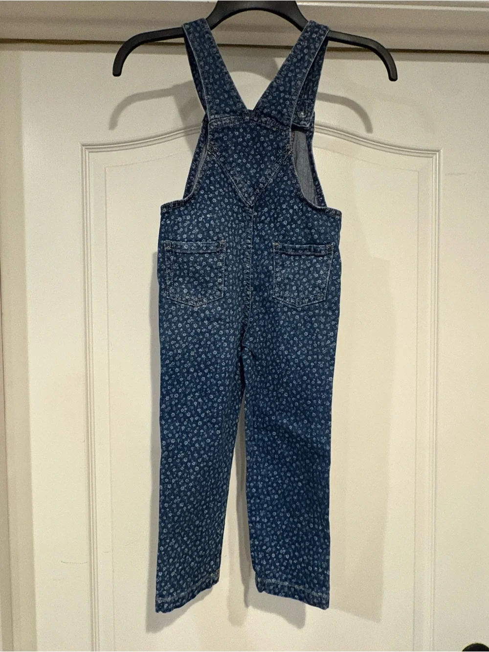 Old Navy Blue Floral Denim Overalls for Kids